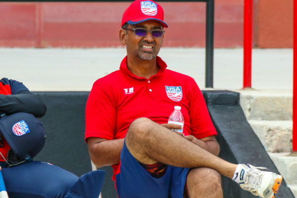 East coach Chita Nayak watches on from the bench