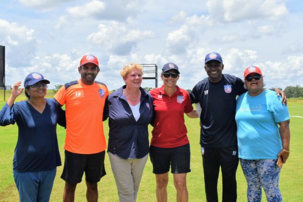 USA Head Coach Julia Price and Administrator Julie Abbott photographer with the Regional Support Team